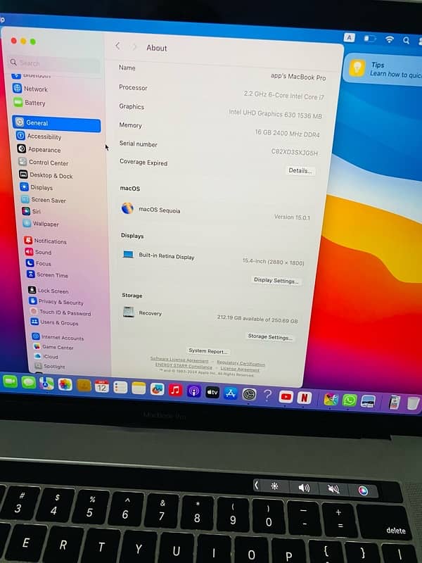 macbook pro 2018 10/10 9