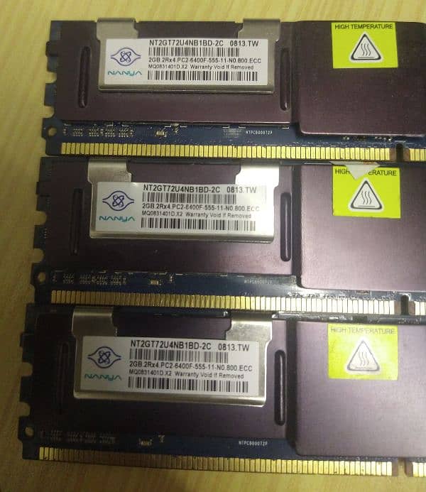 2x6 12GB DDR2 RAM 0