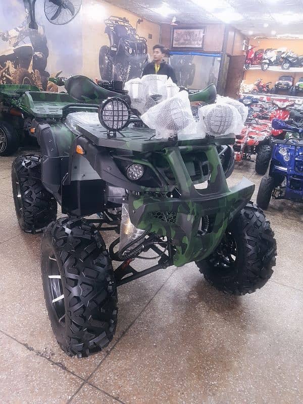 New 12 size 250cc Atv quad 4 wheels delivery all Pakistan 0