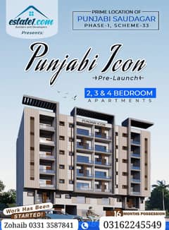 Punjabi Icon flat is available on installments scheme 33 sector 25/A near sumaira chowk