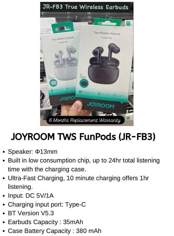 joyroom original TWS ear buds 1