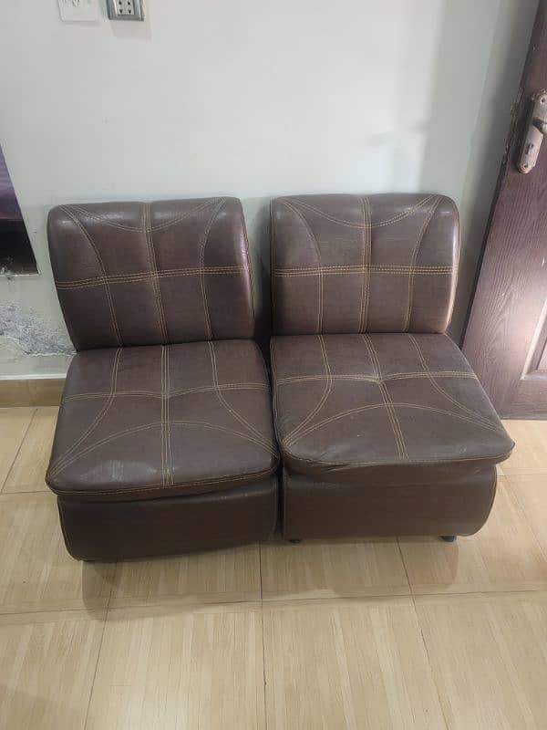 Two 1 seater sofa (used) 2