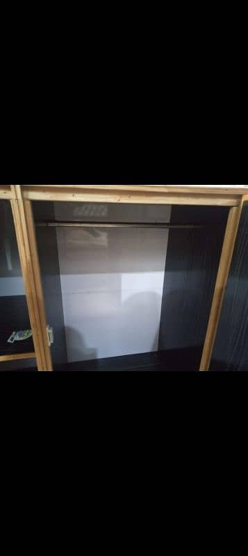 Black wooden 2 door cabinet for sale 2