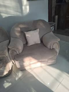 2 seater sofa set pair with two brand new chairs