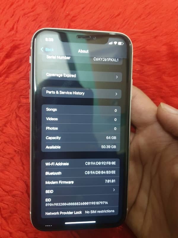 iphone XR non pta esim avlbl 3