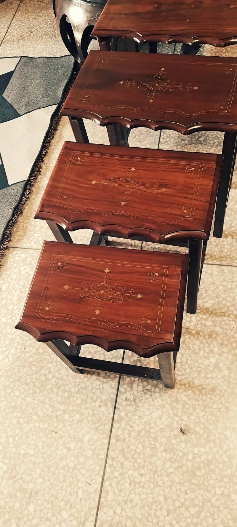 Tables for sale pure sheesham wood Nesting tables set for sale PERFECT 1