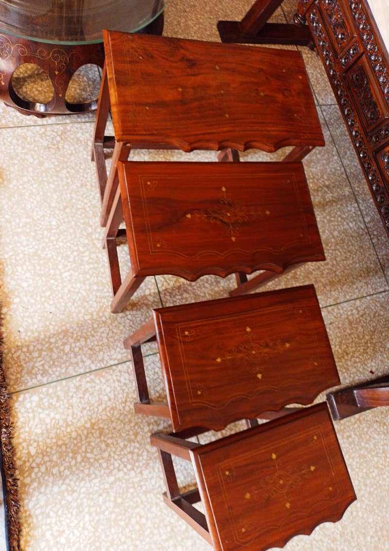 Tables for sale pure sheesham wood Nesting tables set for sale PERFECT 4