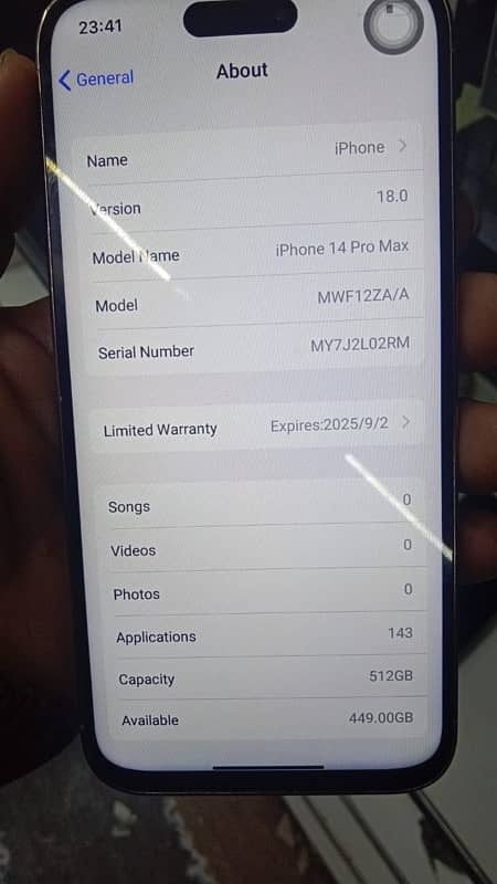 IPHONE 14 PRO MAX 512GB KIT HAI READ ADD PHIR CALL 0341/1053/121 4