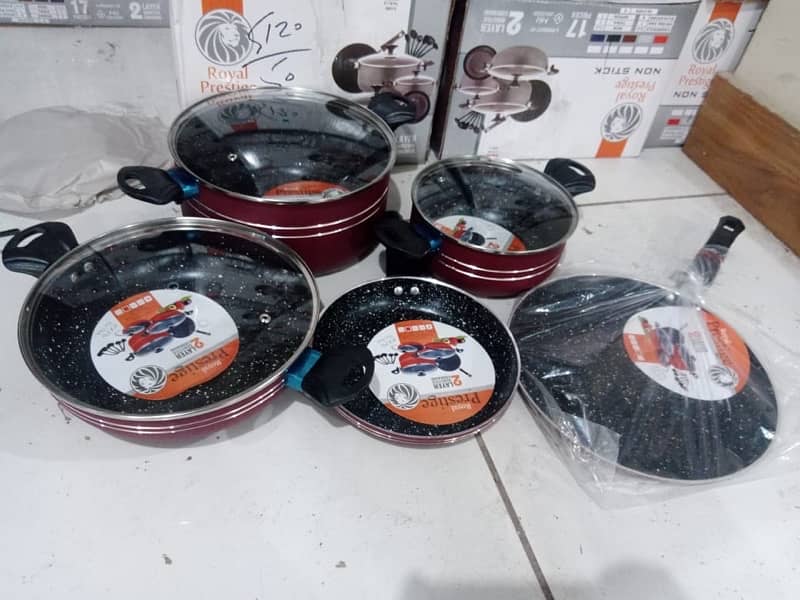 17 pieces non stick set marble coated 0