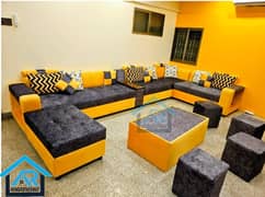 Corner sofa set / L shape sofa set / Molty foam / L shape sofa