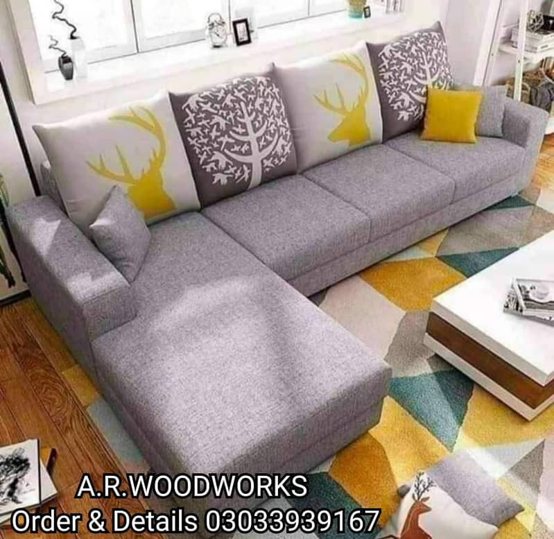 Corner sofa set / L shape sofa set / Molty foam / L shape sofa 9