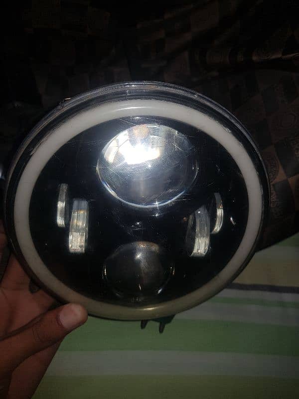 Jeep projector lights pair 7 inches with DRL. 0