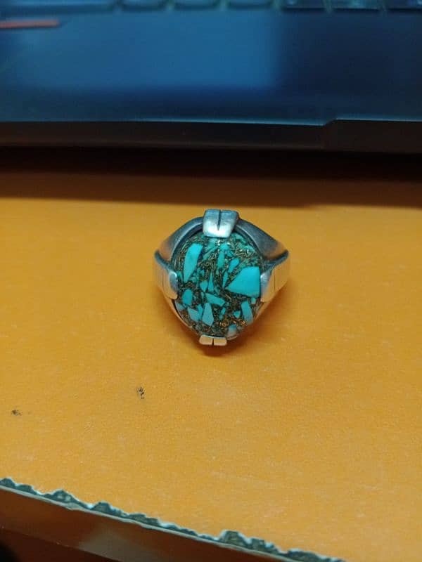 Irani Feroza (Turquoise) for Sale 925 Orignal chandi 6