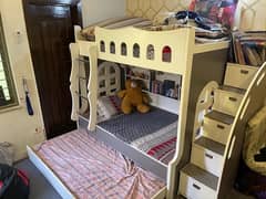 bunk bed / bunker bed for 3 persons ( without mattresses )