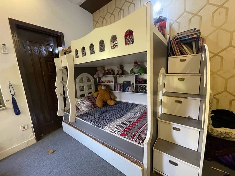 bunk bed / bunker bed for 3 persons ( without mattresses ) 5