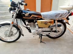 Honda CG 125s gold edition model 2024 ka 10 month unregistered 1600 km