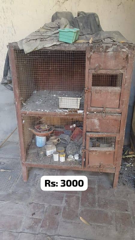 used 5 different cages for sale. . excellent solid wood , long lasting. 2