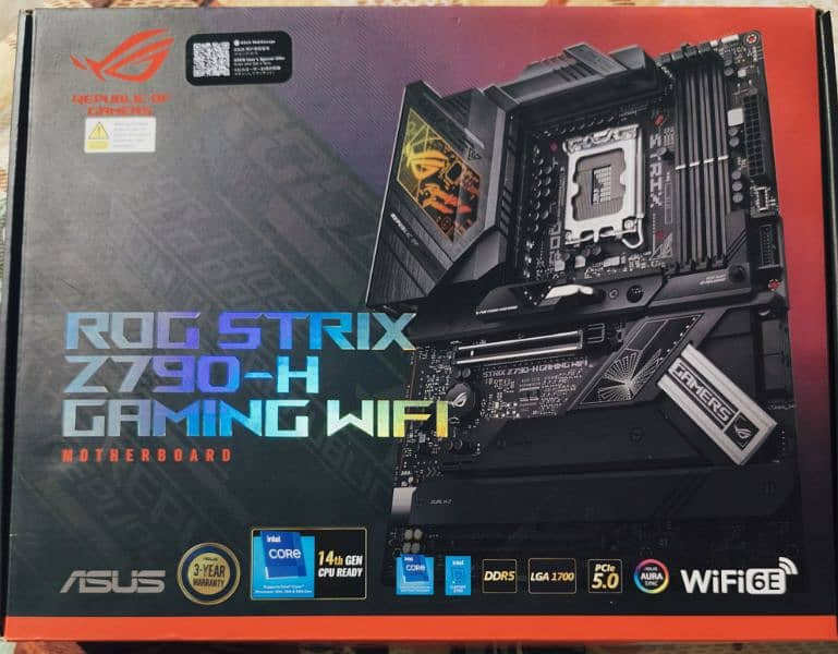 ROG STRIX Z790-H GAMING WIFI LGA1700 DDR5 0