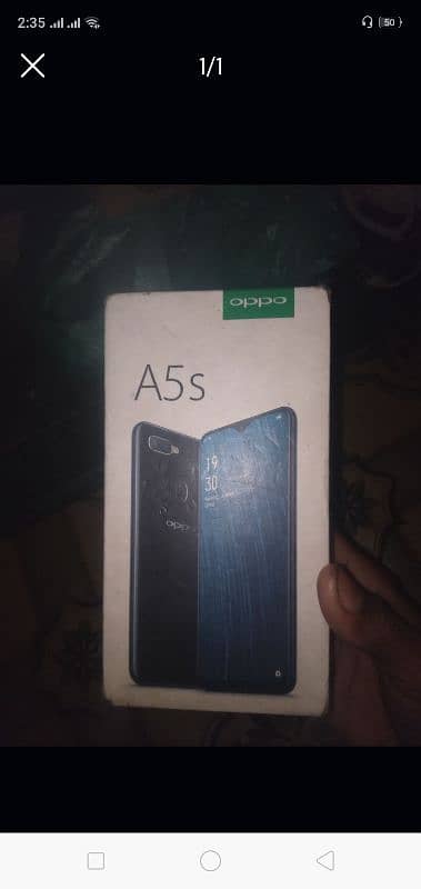 oppo a5s 3GB 32GB only sirf glass Halka sa crack hai 0