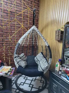 indoor iron swing decoration/ jhoola and frame