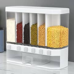 Wall-Mounted Cereal Dispenser Dry Food Dispenser Rice Container