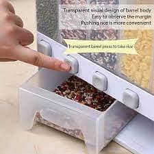 Wall-Mounted Cereal Dispenser Dry Food Dispenser Rice Container 2