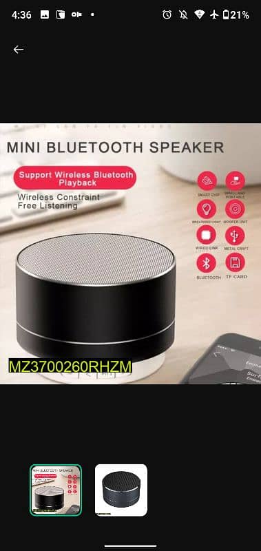 Bluetooth speaker 0