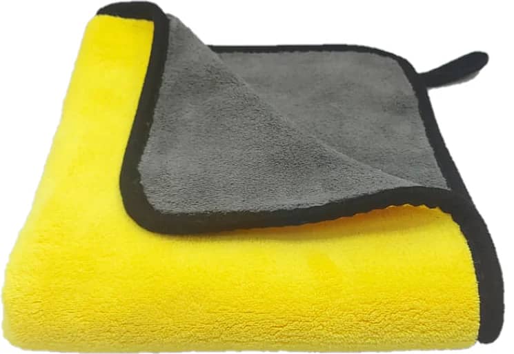 Microfiber Cleaning cloth / towel – Gray and Yellow Color Microfiber 0