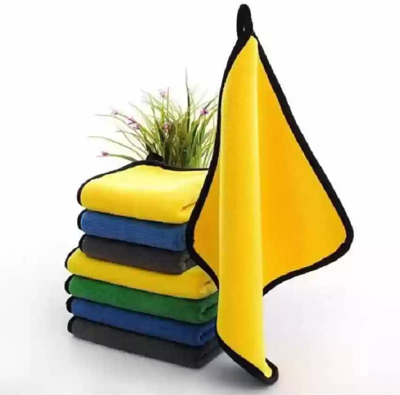 Microfiber Cleaning cloth / towel – Gray and Yellow Color Microfiber 2