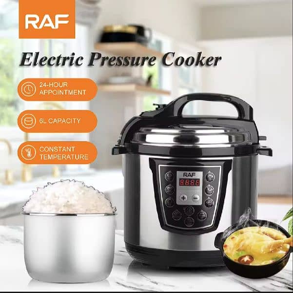 Raf 6 liters Electric Pressure Cooker Model R-177 6