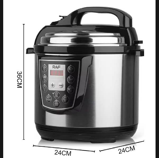 Raf 6 liters Electric Pressure Cooker Model R-177 9