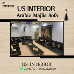 Arabic Majlis Sofa /Arbi Majlis /Saudi Majlis /Hujra Bethak /Curtains