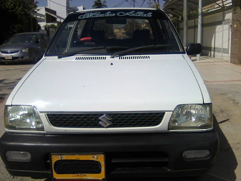 SUZUKI MEHRAN VX MODEL 2008 WHITE COLOUR BEHTREEN CONDITION 4