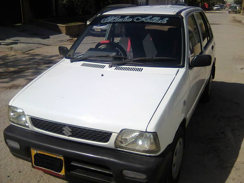 SUZUKI MEHRAN VX MODEL 2008 WHITE COLOUR BEHTREEN CONDITION 12