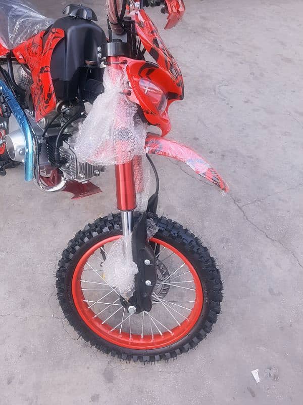 49cc dert bike Self + kick 4stroke fuel delivery all Pakistan 5