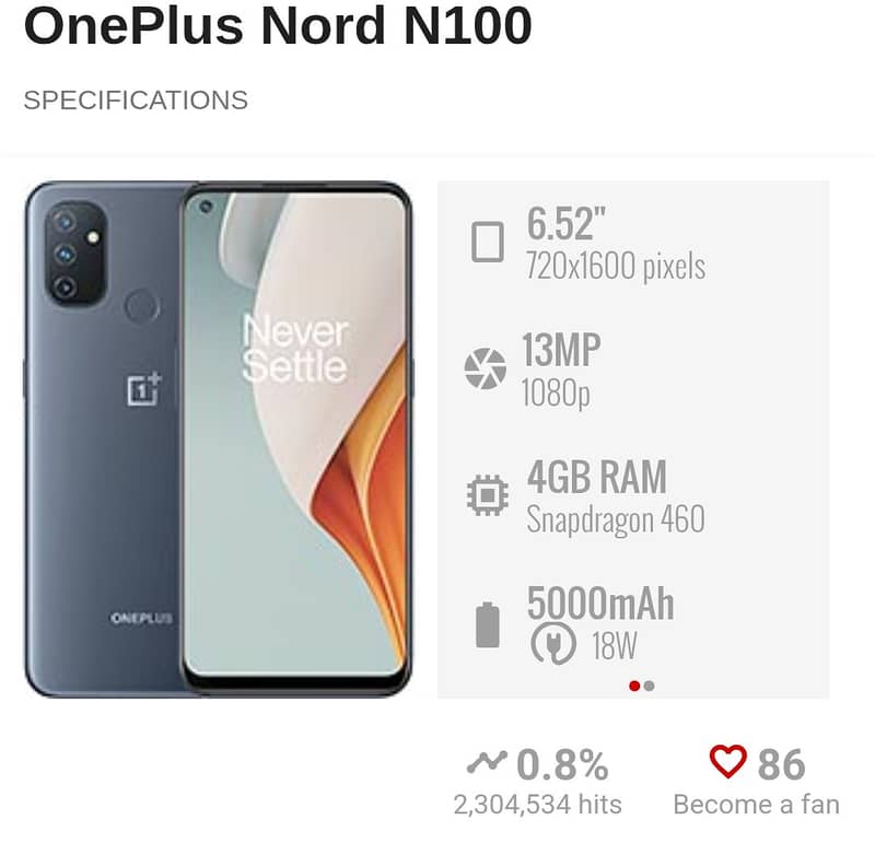 One plus N100 0