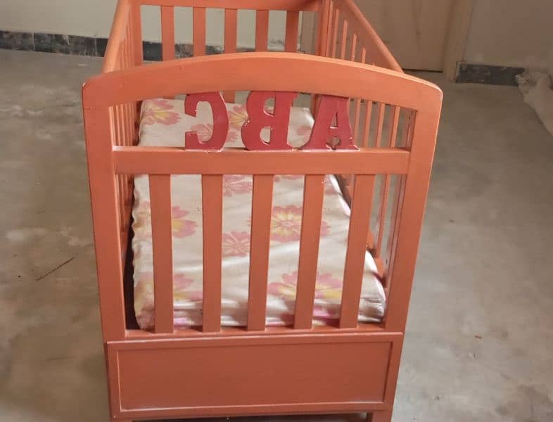 wooden Baby cot 1