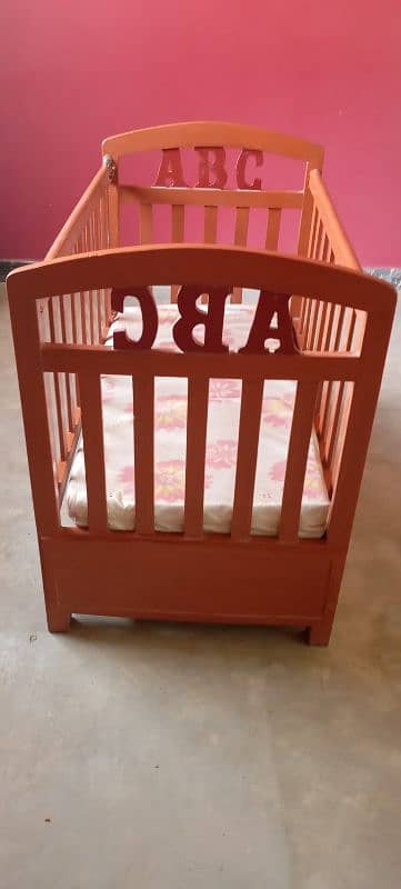 wooden Baby cot 2