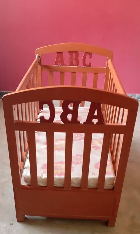 wooden Baby cot 5