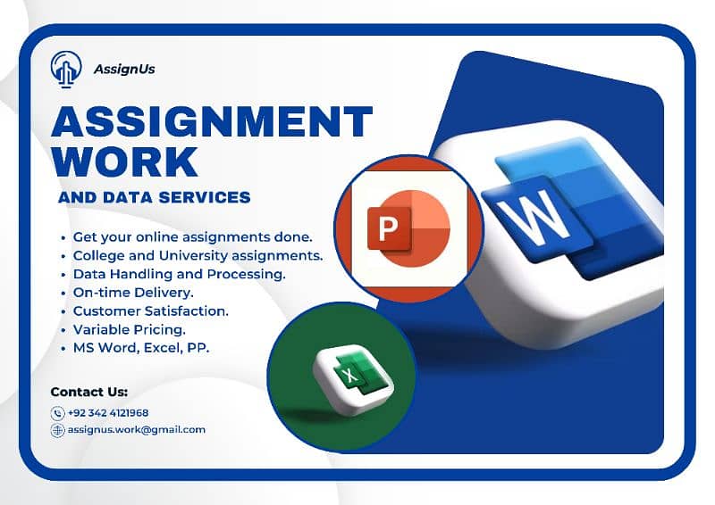 Assignment Work | MS Word | MS Excel | MS PP | Data Handling 0