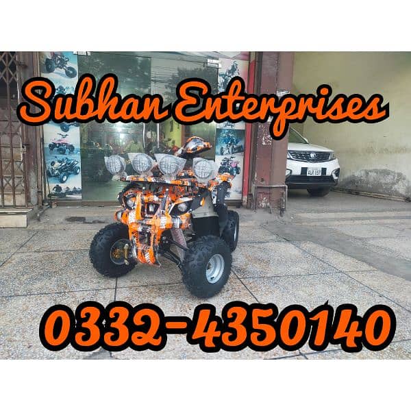 Double Disk Breaks 125cc Hunter Jeep Atv Quad Bike Delivery In All Pak 0