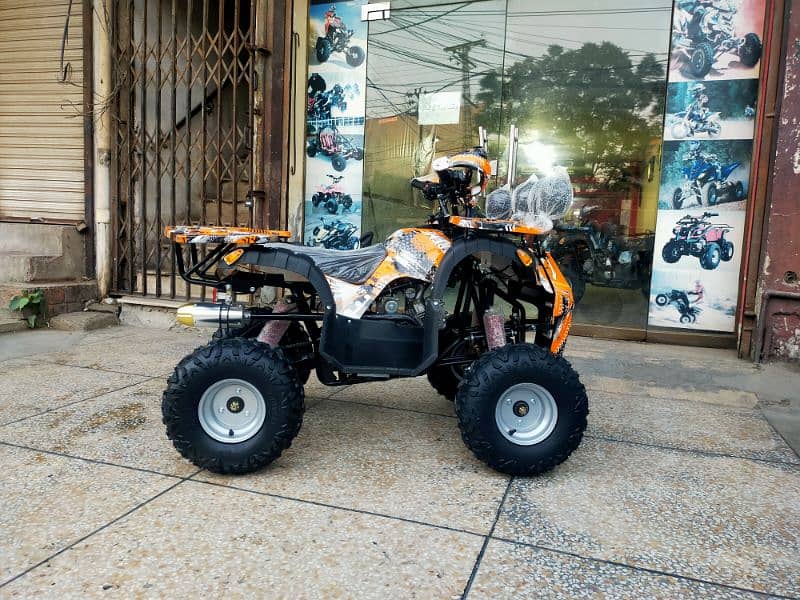 Double Disk Breaks 125cc Hunter Jeep Atv Quad Bike Delivery In All Pak 1