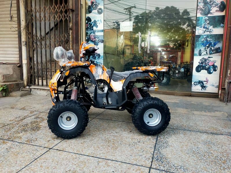 Double Disk Breaks 125cc Hunter Jeep Atv Quad Bike Delivery In All Pak 3