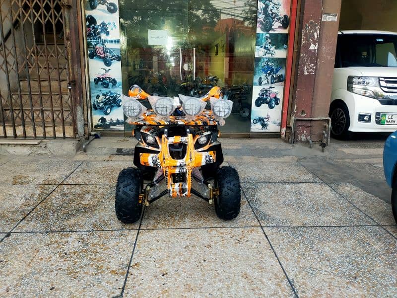 Double Disk Breaks 125cc Hunter Jeep Atv Quad Bike Delivery In All Pak 4