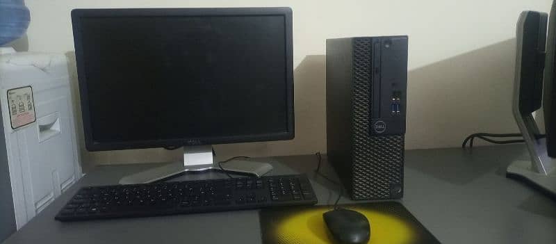 dell optiplex 3050 desktop i7 6thgen 8gb ram with 20 inches LED system 0