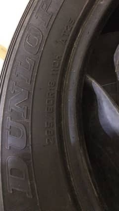 Revo, Roco dunlop 18" tyres around 50% to 60% health.