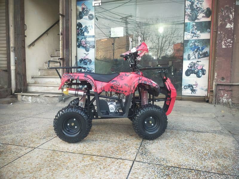 Zero Metre 124cc Reverse Gear Atv Quad Bikes Delivery In All Pakistan 1