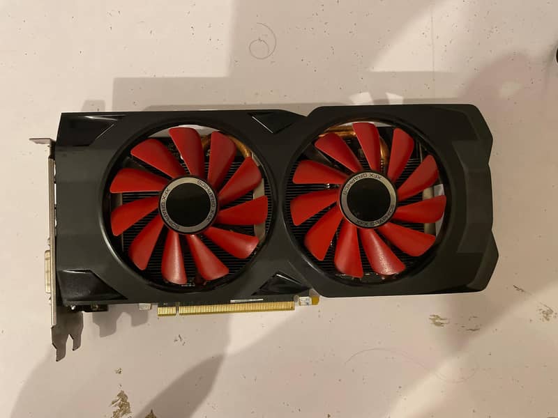 AMD RADEON XFX RX 580 8GB DDR5 BLACK WOLF EDITION 0