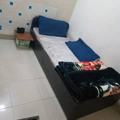 Single bed with mattress