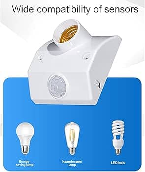 LED Bulb Holder Infrared Motion Sensor PIR Holder Automatic Light 1